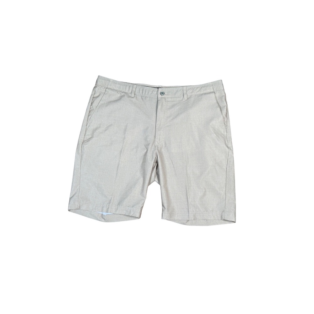 Pebble Beach Mens Golf Shorts‎ Size 40 Beige Performance Flat Front